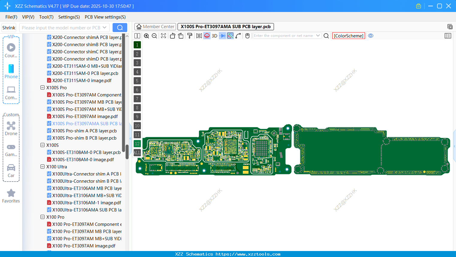 VIVO X100S Pro-ET3097AMA SUB PCB Layer